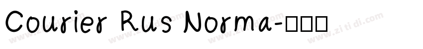 Courier Rus Norma字体转换